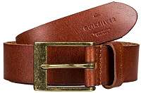 Quiksilver Pánsky kožený opasok Slim Premium Leather Belt Chocolate Brown EQYAA03833-CSD0 L