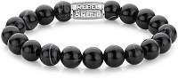 Rebel&Rose Obrúbený náramok Black Velvet RR-10001-S 16,5 cm - S