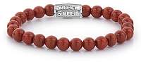 Rebel&Rose Obrúbený náramok Red Coral RR-60039-S 15 cm - XS