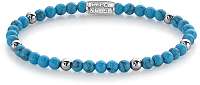 Rebel&Rose Obrúbený náramok Turquoise Delight RR-40058-S 15 cm - XS