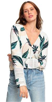 Roxy Dámska blúzka New Runaway Success Snow White Lunar Flow er ERJWT03339-WBK6 XL