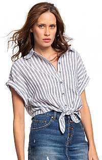 Roxy Dámska košeľa Full Time Dream Mood Indigo Lago s Stripe s ERJWT03385-XWBW L