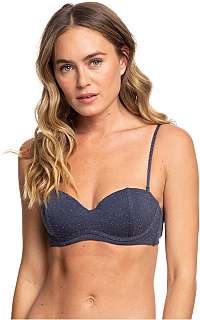 Roxy Dámska plavková podprsenka Gorgeous Sea Molded Bandeau Mood Indigo ERJX304107-BSP0 M