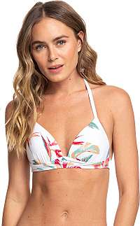 Roxy Dámska plavková podprsenka Lahaina Bay Molded Tri Bright White Tropic Call S ERJX304140-WBB7 S