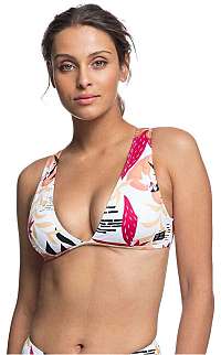 Roxy Dámska plavková podprsenka Pop Surf Tri Bright White Nirantara ERJX304119-XWKM S