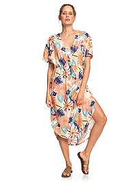 Roxy Dámske šaty Flamingo S hades Peach Blush Bright Skies ERJWD03428-MDT8 L