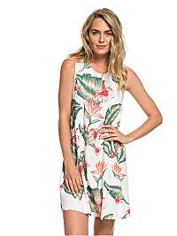 Roxy Dámske šaty Harlem Vibes Marshmallow Tropical Love ERJWD03296-WBT7 M
