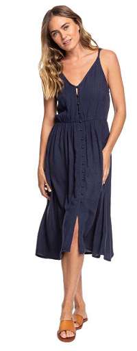 Roxy Dámske šaty Sunset Beauty Solid Mood Indigo ERJWD03441-BSP0 XL