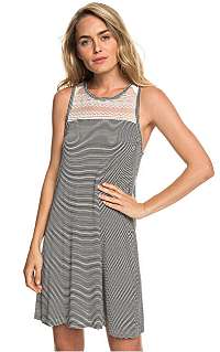 Roxy Dámske šaty What Lovers Do Anthracite Cosy Stripes ERJKD03239-KVJ4 M
