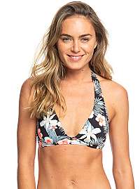 Roxy Plavková podprsenka Pt Beach Classics Full Heather Anthracite Tropicalababa Swim ERJX303842-KVJ8 L