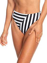 Roxy Plavkové nohavičky Pop Surf Reg High Leg Bottom True Black Victoria Stripes Sw ERJX403710-XKKW L