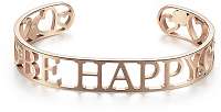 S`Agapõ Pevný oceľový náramok Be Happy Lovely SOV16