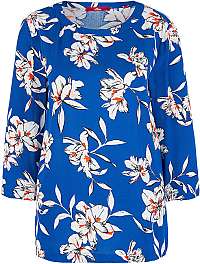 s.Oliver Dámska blúzka 14.002.19.2869 .56A2 Blue floral print