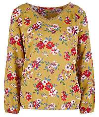 s.Oliver Dámska blúzka 14.909.11.2360 .15A2 Yellow Flow er s Aop