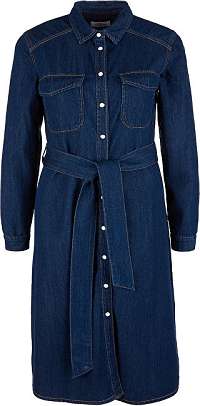 s.Oliver Dámske šaty 14.002.82.7247.57Y5 Blue denim non stripes