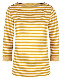 s.Oliver Dámske tričko 14.909.39.5350.15X0 Yellow stripes