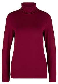 s.Oliver Dámske tričko T-SHIRT LONGSLEEVE Bordeaux 14.910.31.6988.4906