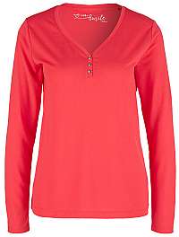 s.Oliver Dámske tričko T-SHIRT LONGSLEEVE Coral 14.910.31.6915.3214