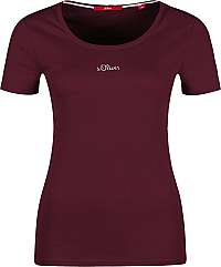 s.Oliver Dámske tričko T-SHIRT Shortsleeve Bordeaux 14.910.32.5070.4906