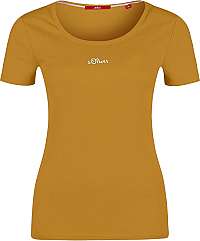 s.Oliver Dámske tričko T-SHIRT Shortsleeve Curry 14.910.32.5070.1543