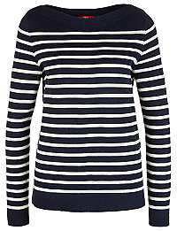 s.Oliver Dámsky sveter 04.899.61.6000.59G0 Marine Stripes