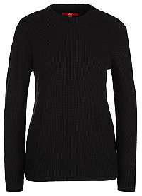 s.Oliver Dámsky sveter Pullover LONGSLEEVE Black 14.910.61.6238 .9999