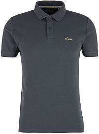 s.Oliver Pánske polo triko 03.899.35.5268.9581 Volcano grey XXL