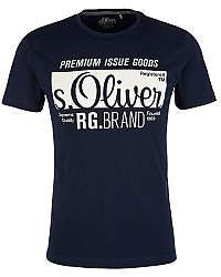 s.Oliver Pánske tričko 03.899.32.5206.5952 Night Blue XL