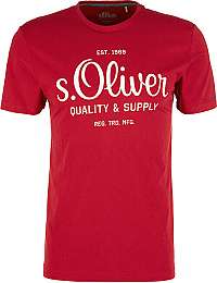 s.Oliver Pánske tričko 03.899.32.5264 .3185 Mark er red XL