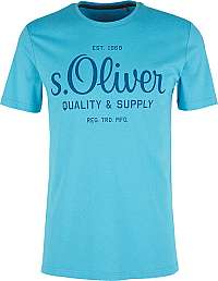 s.Oliver Pánske tričko 03.899.32.5264 .6242 Turquoise XL