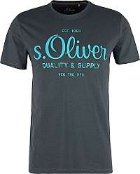 s.Oliver Pánske tričko 03.899.32.5264 .9581 Volcano grey XXL
