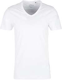 s.Oliver Pánske tričko 13.002.32.5354. 0100 White XL