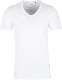 s.Oliver Pánske tričko 13.002.32.5354. 0100 White XXL