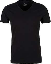 s.Oliver Pánske tričko 13.002.32.5354. 9999 Black XL