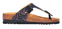 Scholl Dámske žabky Glam Ss 1 Bioprint Black / Multi F274061370