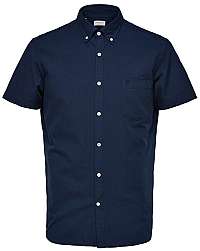 SELECTED HOMME Pánska košeľa Regcollet Shirt Ss W Noos Moonlit Ocean XL