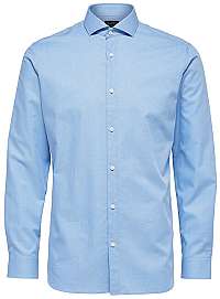 SELECTED HOMME Pánska košeľa Regsel-Jay Shirt Ls Dobby B Noos Light Blue M