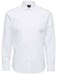 SELECTED HOMME Pánska košeľa Slimpreston-Clean Shirt Ls B Noos Bright White M