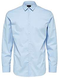 SELECTED HOMME Pánska košeľa Slimpreston-Clean Shirt Ls B Noos Light Blue L