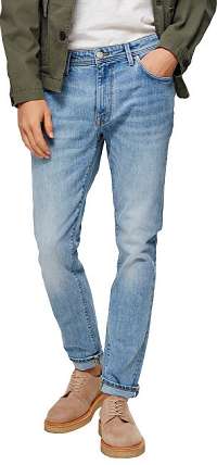 SELECTED HOMME Pánske džínsy SLHSLIM-LEON 16072608 Light Blue Denim