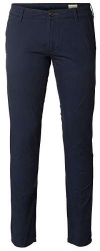 SELECTED HOMME Pánske nohavice Straight-Paris Navy Pants W Noos Navy Blazer