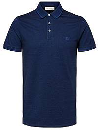 SELECTED HOMME Pánske polo triko Twist Ss Polo W Noos Limoges XL