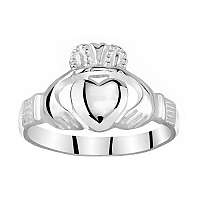 Silvego Dámsky Celostříbrný prsteň Claddagh ZTR96391 mm