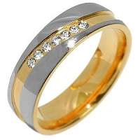 Silvego Snubný oceľový prsteň pre ženy Mariage RRC2050-Z 56 mm