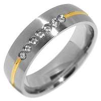 Silvego Snubný oceľový prsteň pre ženy PARIS RRC2048-Z mm