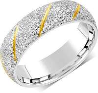 Silvego Snubný prsteň pre mužov aj ženy z ocele RRC22799 mm