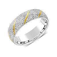 Silvego Snubný prsteň pre mužov aj ženy z ocele RRC22799 mm