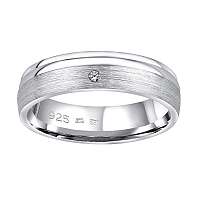 Silvego Snubný strieborný prsteň Amora pre ženy QRALP130W mm