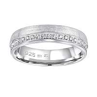 Silvego Snubný strieborný prsteň Paradise pre ženy QRGN23W mm