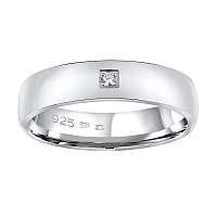 Silvego Snubný strieborný prsteň Poesia pre ženy QRG4104W 59 mm
